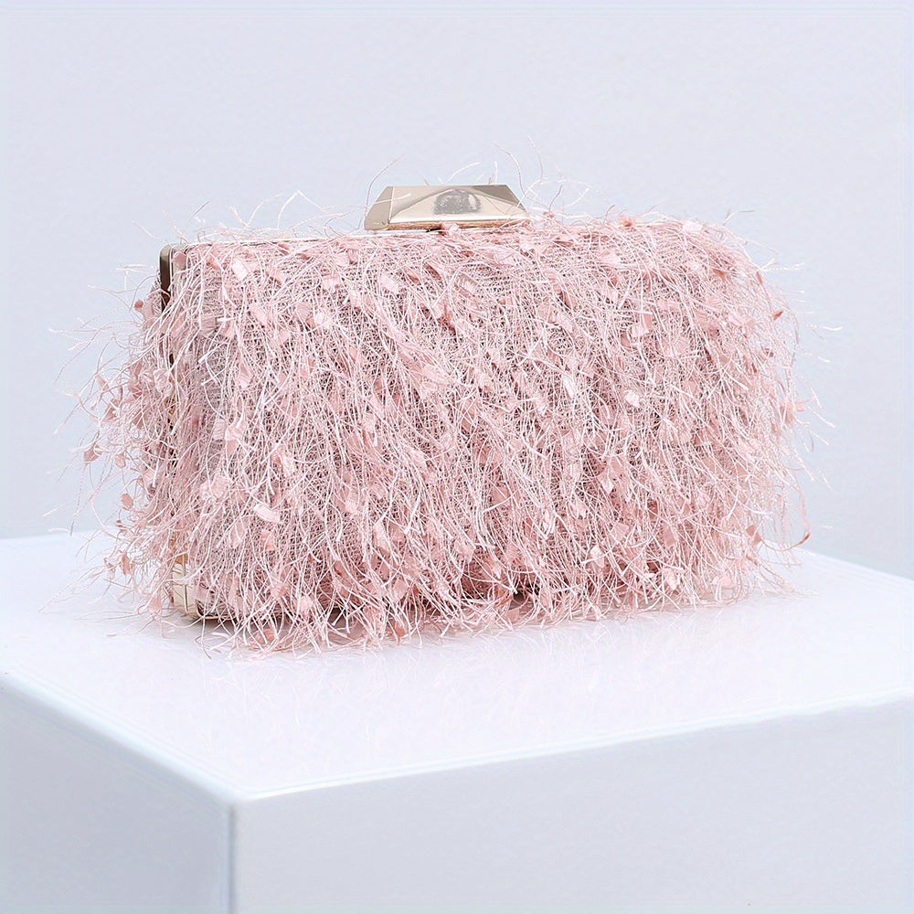 Tassel Decor Clutch Evening Bag for Party Women
