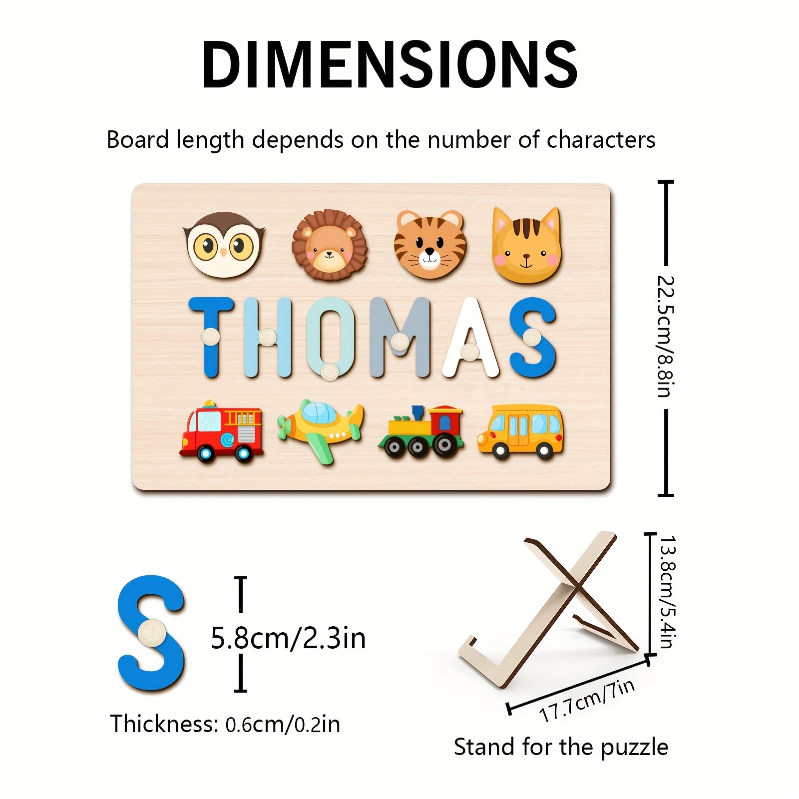 Personalized Name Puzzle with 8 Elements