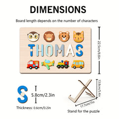 Personalized Name Puzzle with 8 Elements