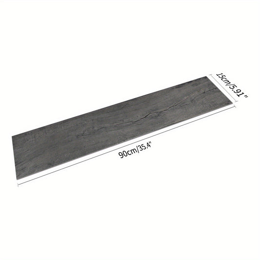 10pcs Grey Wood Peel and Stick Tiles - Waterproof for Bathrooms and Kitchens