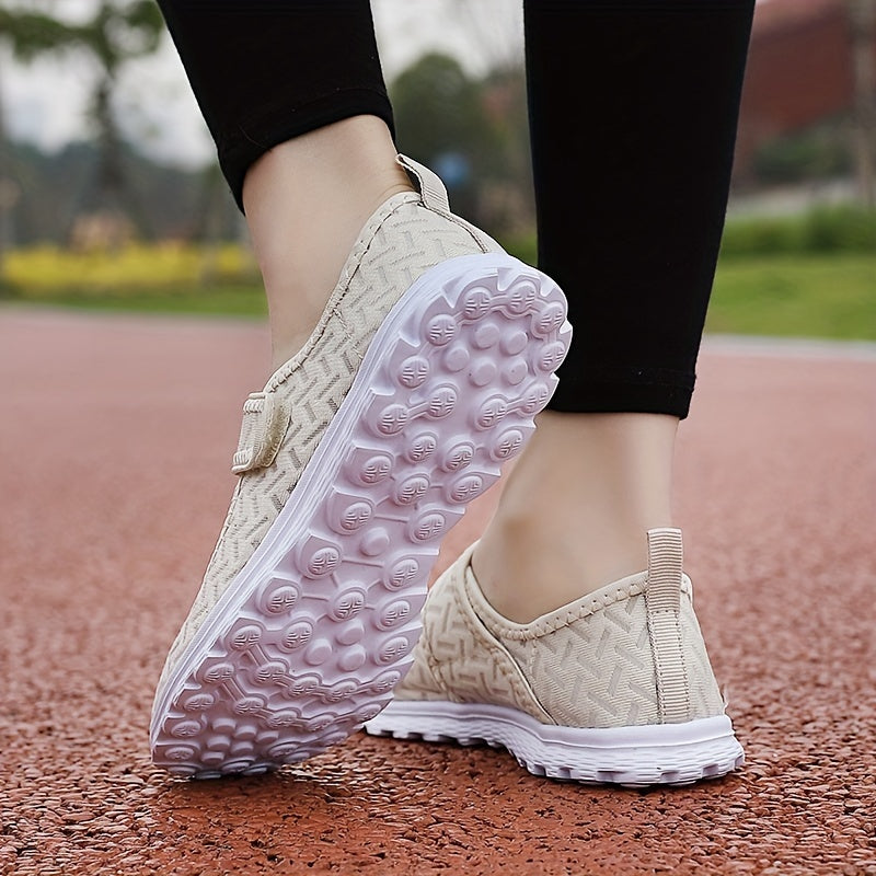 Mesh Hook & Loop Walking Shoes Backless Anti Slip Casual Sneakers Women's