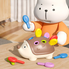 Hedgehog Puzzle Toy Number Matching Educational Game for Kids