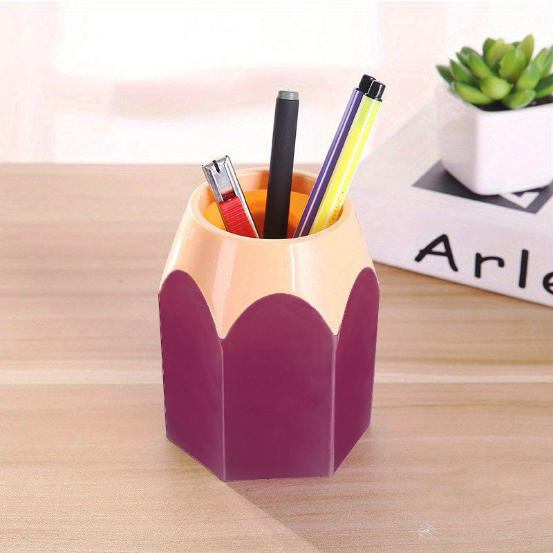 Stylish Pencil Holder Desktop Storage Container for Office and Classroom