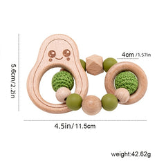 Avocado Crochet Teething Toy Teether for Baby
