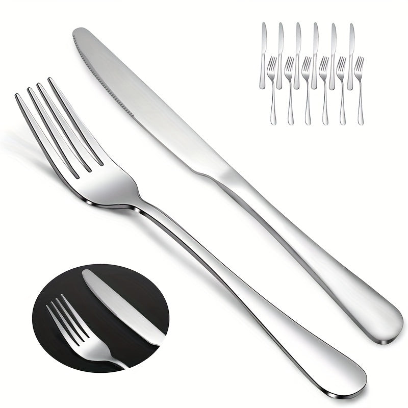 12pcs Stainless Steel Salad Fruit Fork Modern Tableware
