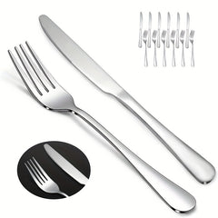 12pcs Stainless Steel Salad Fruit Fork Modern Tableware