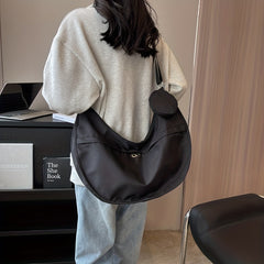 Nylon Crossbody Bag Dumpling Shoulder Bag Casual Handbag