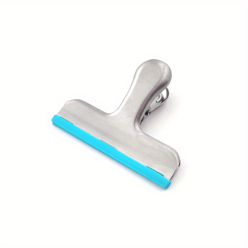 Stainless Steel Silicone Sealing Clip Ticket Clip Non-slip Strip