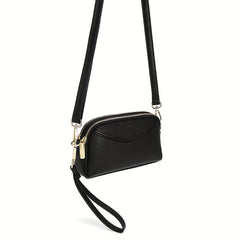 Minimalist PU Leather Crossbody Bag Shoulder Clutch Purse