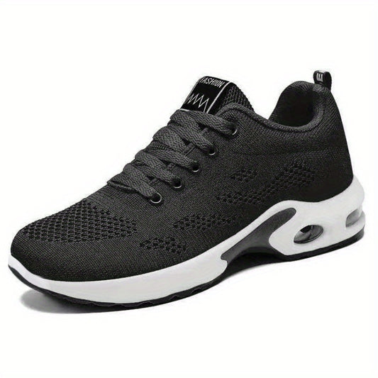 Women's Breathable Mesh Sneakers Casual Lace Up Air Cushion Shoes Comfortable