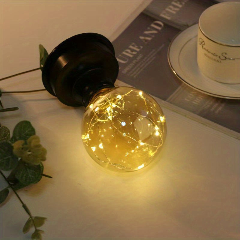 PVC Large Round Light Bulb Acrylic Nursery Small Night Light