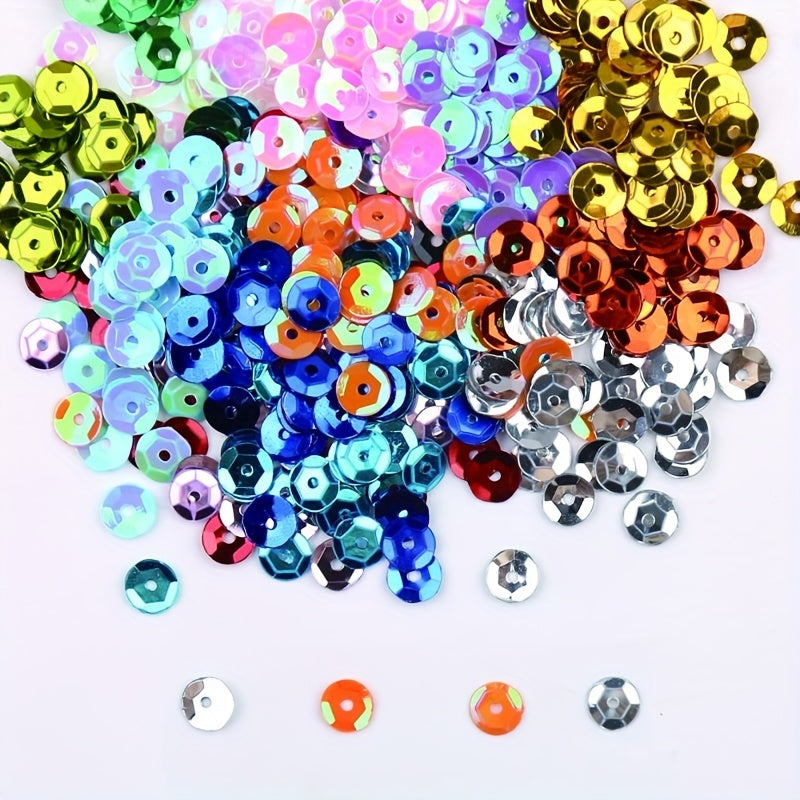 6000pcs Random Loose Sequins 22 Colors Embroidery Sequins Technology Sequins DIY