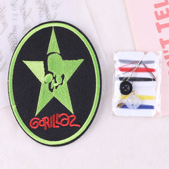 2pcs Embroidered Star Letter Patches Girls Clothing DIY Ironing Stickers