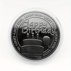 1pc Happy Birthday Engraved Coins Party Supplies