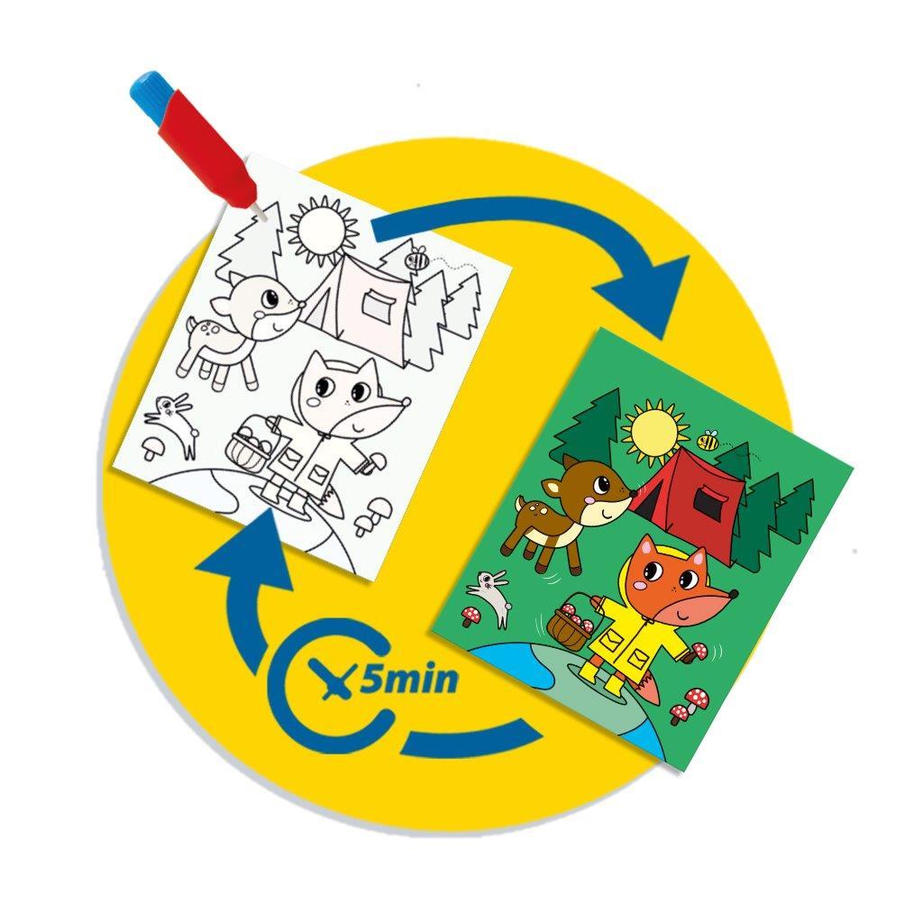 Water Colouring Book Travel Set with Brush