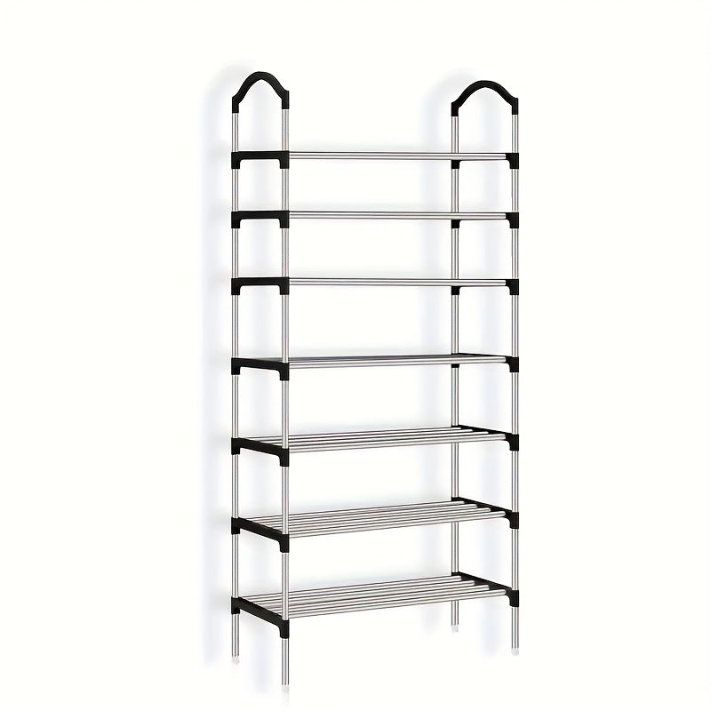 1pc Shoes Rack Easy Assembled Standing Dustproof Shoe Storage Shelf