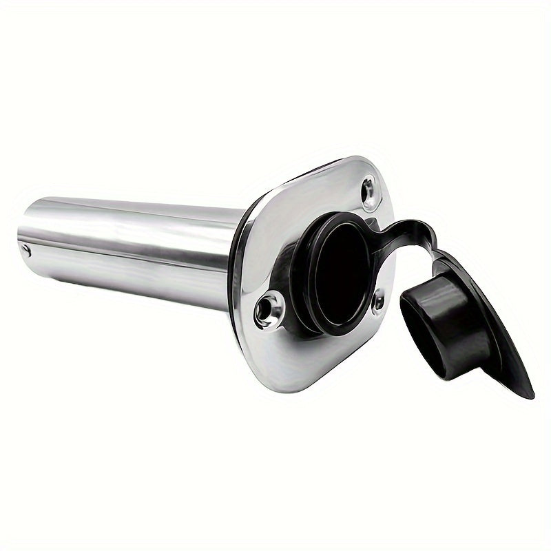 1pc Stainless Steel Fishing Rod Holder PVC Cap 15 30 90 Degree Accessories