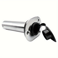 1pc Stainless Steel Fishing Rod Holder PVC Cap 15 30 90 Degree Accessories