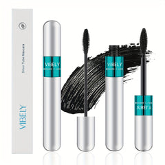 4D Silk Fiber Mascara Waterproof Lengthening & Thickening No Clumping