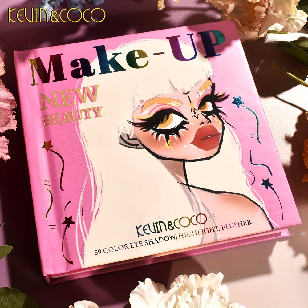 3-Layered Eyeshadow Palette with Matte, Pearl and Earth Tones