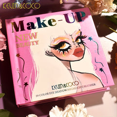 3-Layered Eyeshadow Palette with Matte, Pearl and Earth Tones