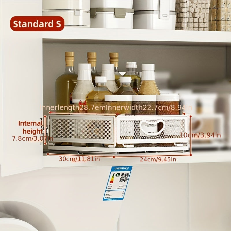 Kitchen Cabinet Storage Rack Pull Out Spice Rack Organizer
