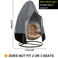 Waterproof Double Hanging Swing Egg Chair Cover Outdoor