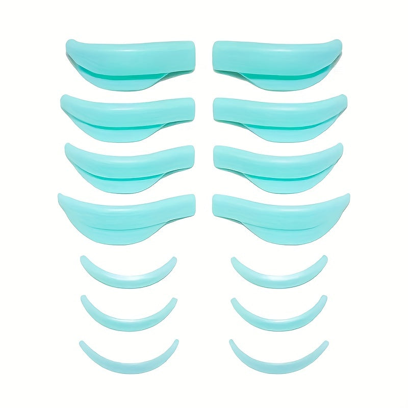 Silicone Eyelash Perm Pads Lash Lift Set 7 Pairs for 3D Curler & Extensions