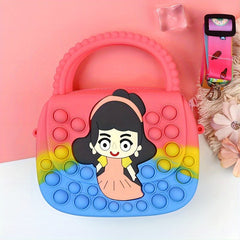 Kids Cartoon Girl Pattern Purse Gift For Children