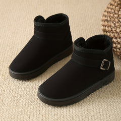 Women's Waterproof Snow Boots Faux Fur Lined Non-slip Platform Short Boots