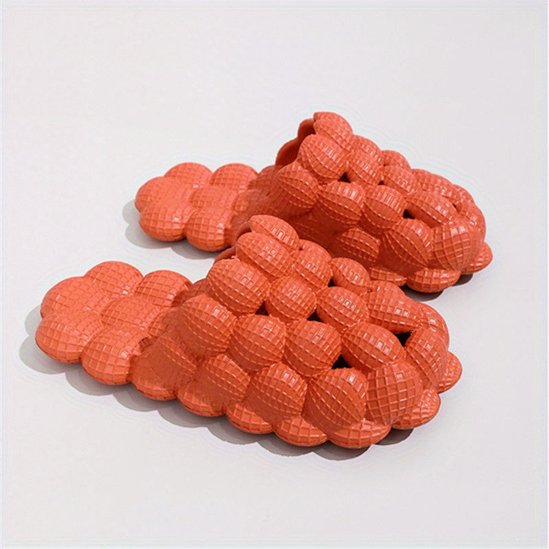 Unisex Round Toe Bubble Slippers Thick Sole Outdoor Sports Slip-On
