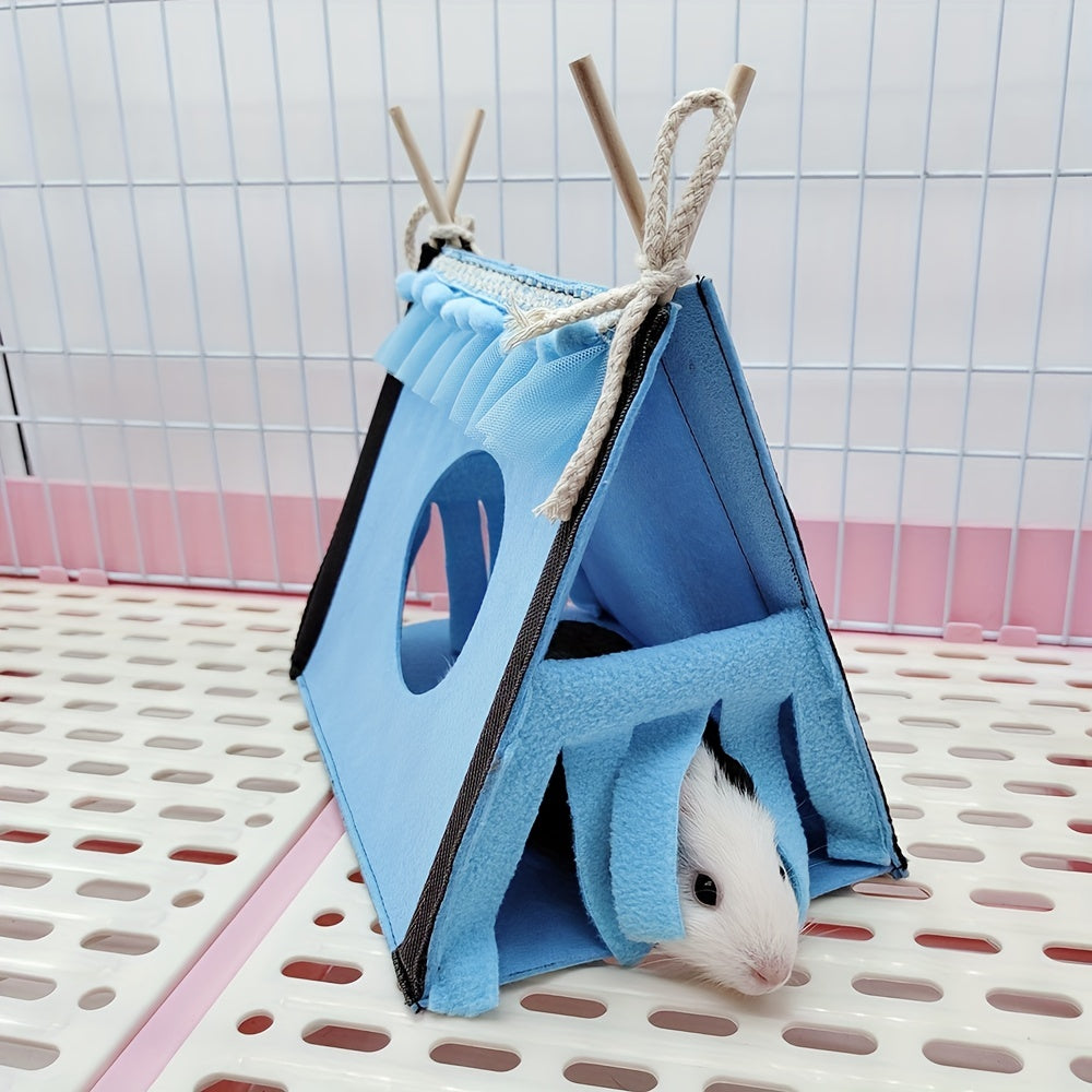 Triangle Tent Hideout for Small Pets Hamsters Guinea Pigs Gliders Rabbits