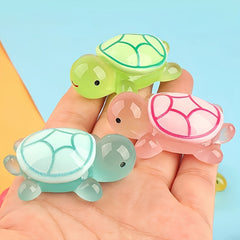 6pcs Glow in the Dark Turtle Figurines for Room Decor