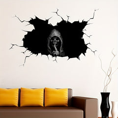 Halloween Window Stickers Scary Skeleton Decor Removable PVC Car Sticker