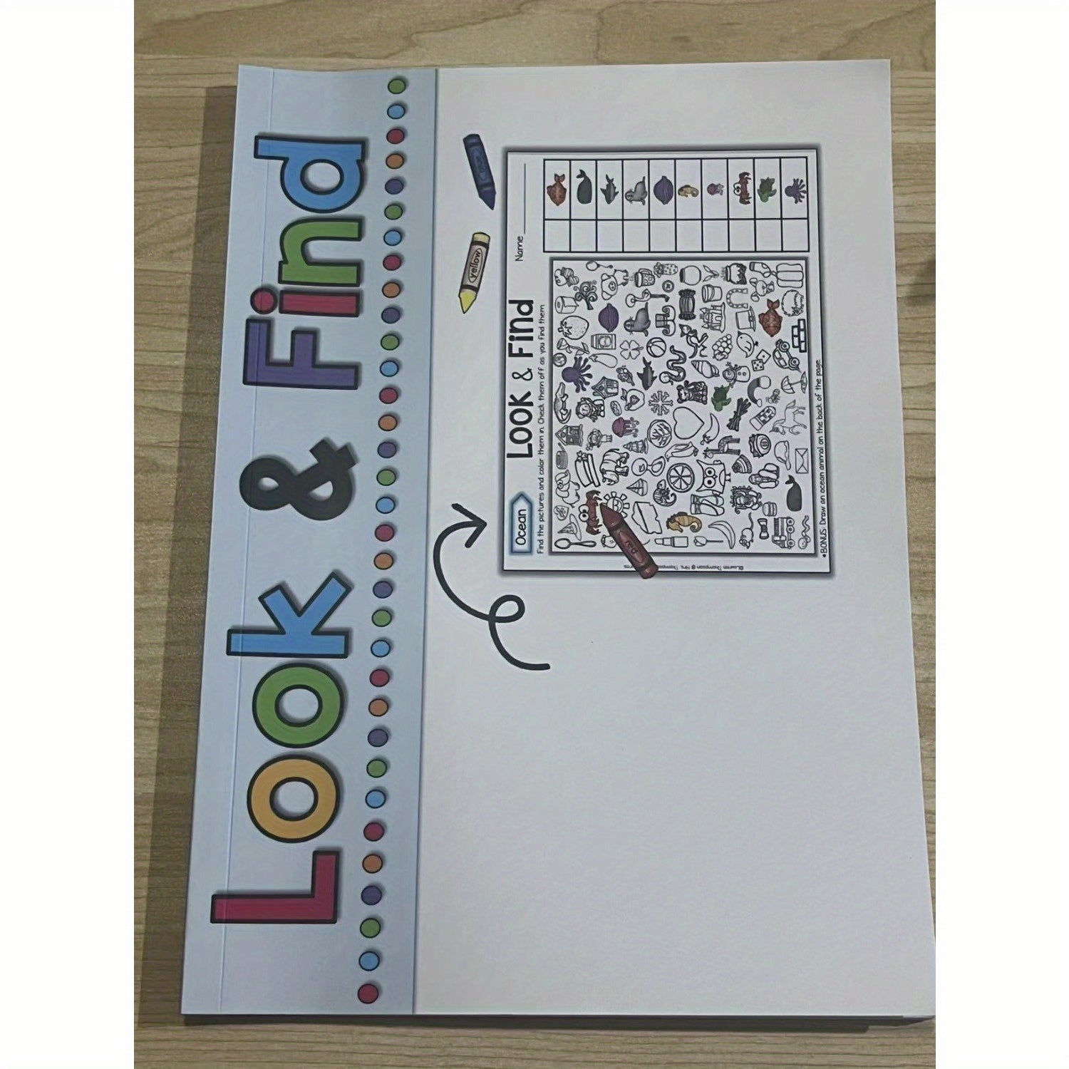 Interactive Hidden Item Book Focus Training And Educational Fun A4 Paper