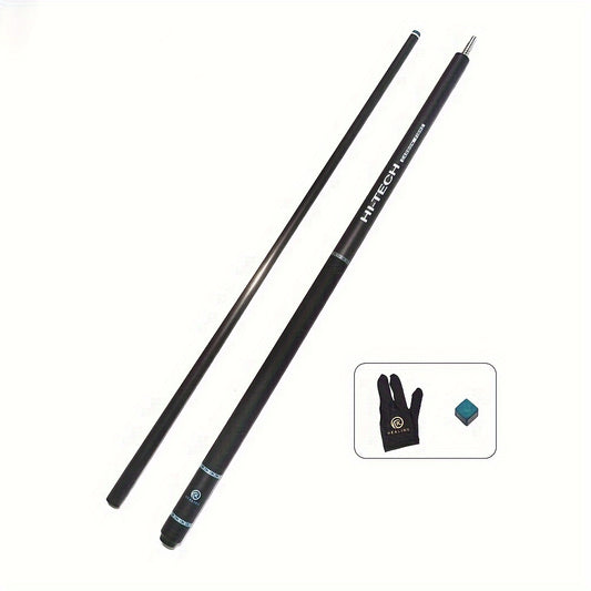 Carbon Fiber Billiard Cue 1474mm Hitting Rod 8 Teeth UV Printing Handle