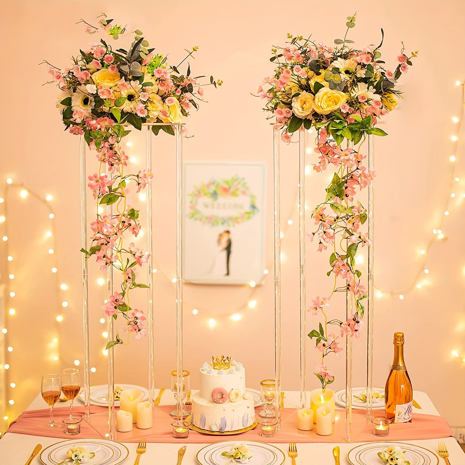 Crystal Acrylic Vases for Elegant Occasions