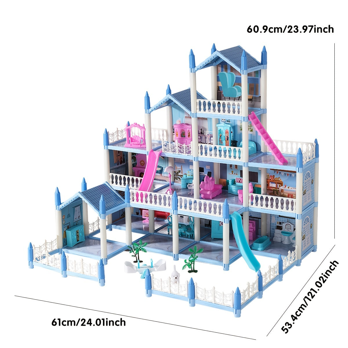 DIY Assembled Villa Creative Birthday Gift With Light String