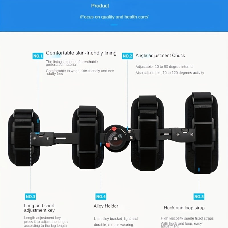 Adjustable Aluminum Alloy Knee Joint Support Plate with Precise Regulation