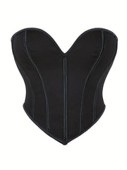 Strapless Corset Bustier Lace Up Body Shaper Women's Lingerie