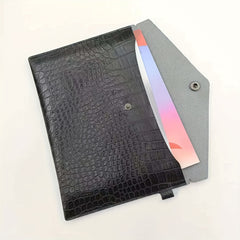 A4 PU Document Bag - Black
