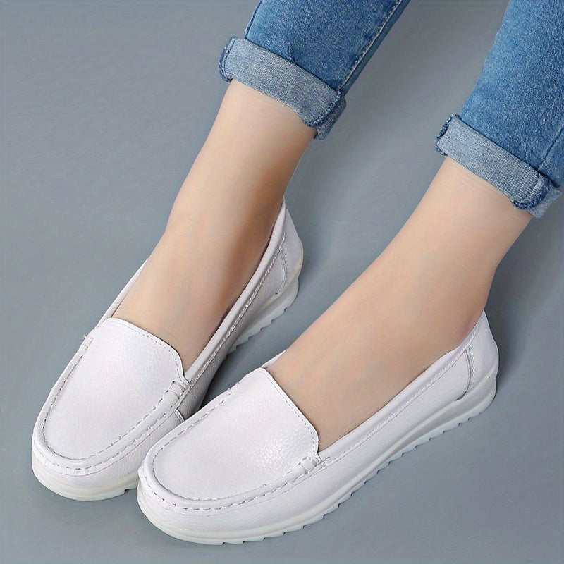 Women's Flat Loafers Soft Sole Slip On Nurse Shoes