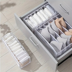 Fabric Socks Underwear Storage Dividers 6 7 11 Grids Drawer Organizer