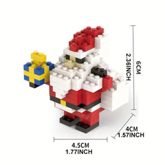Christmas Santa Claus Tree Boots Elk Building Blocks Model