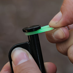 4pcs Multifunctional Ground Nail Fluorescent Ring Silicone Camping Tent Nail Rin
