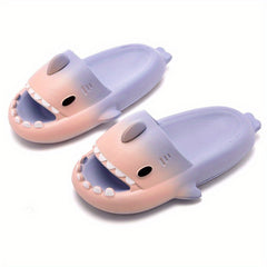Cartoon Shark Non Slip Slides Quick Drying Slides Indoor Outdoor Beach Summer