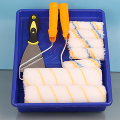 9pcs Paint Roller Tool Set Mini and Large Roller with Tray Paint Roller
