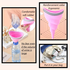 Female Urination Device Silicone Funnel Bag