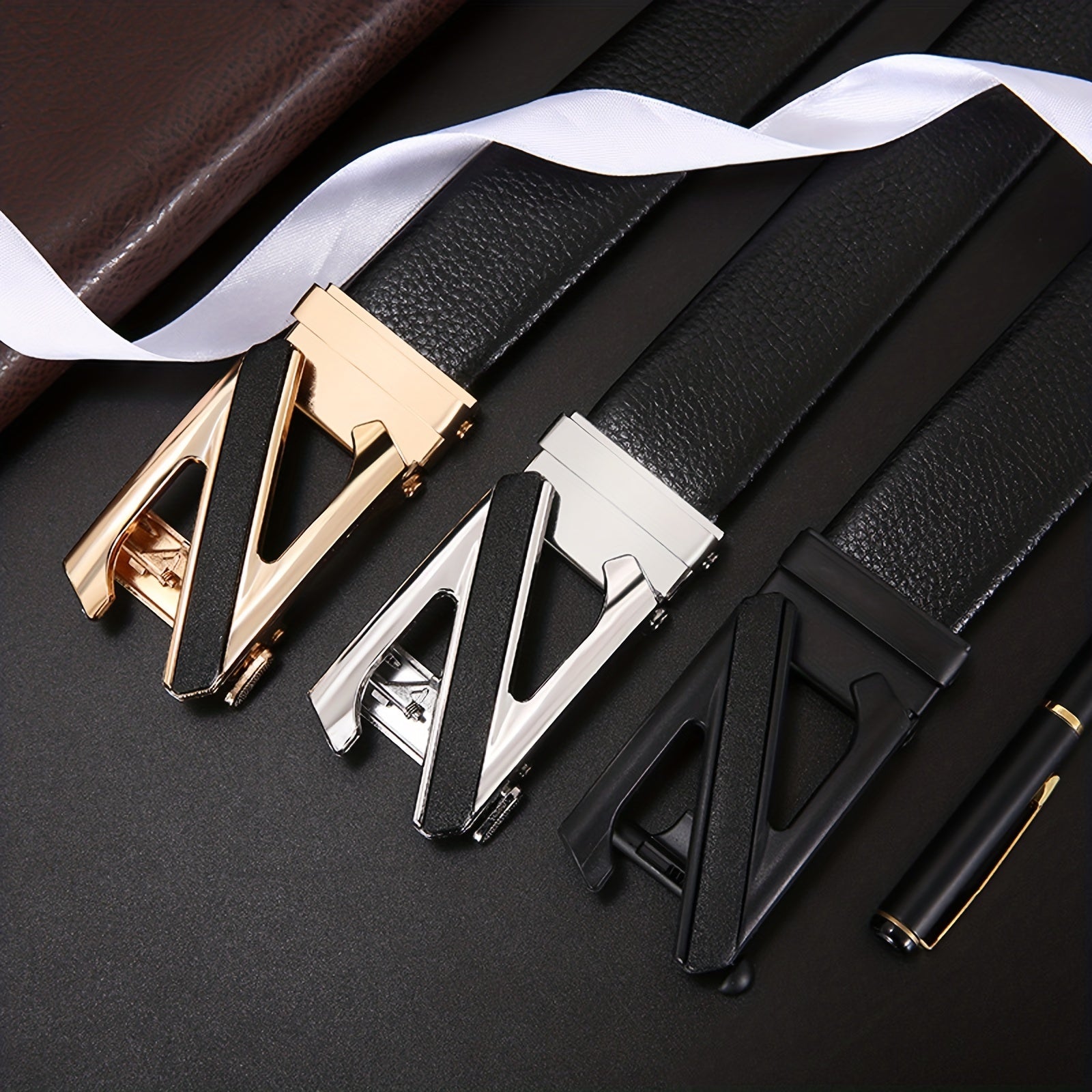 Men's Business Belt Youth Suit Belt Button Style