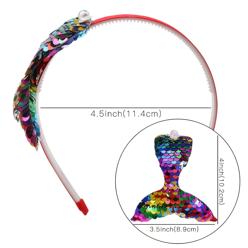 Sequin Fishtail Headband for Girls
